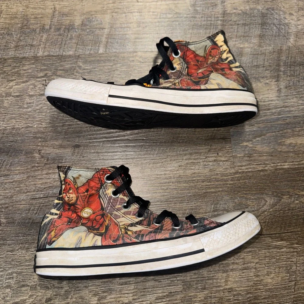 Converse Chuck Taylor All Star DC Comics The Flash High Top Sneakers Mens 6